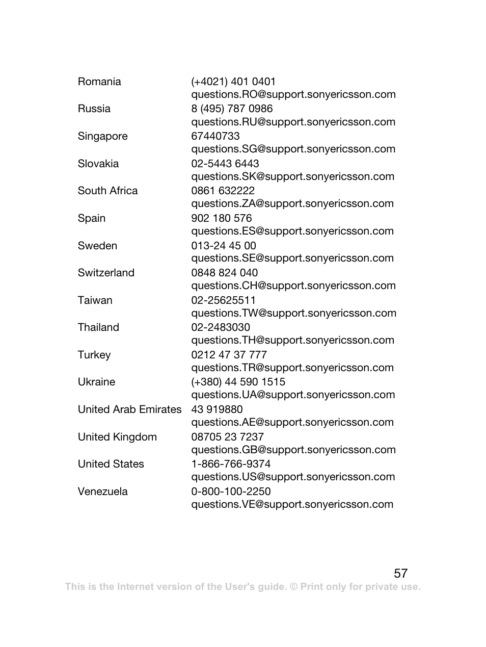 Sony Ericsson J120 User Manual | Page 58 / 74