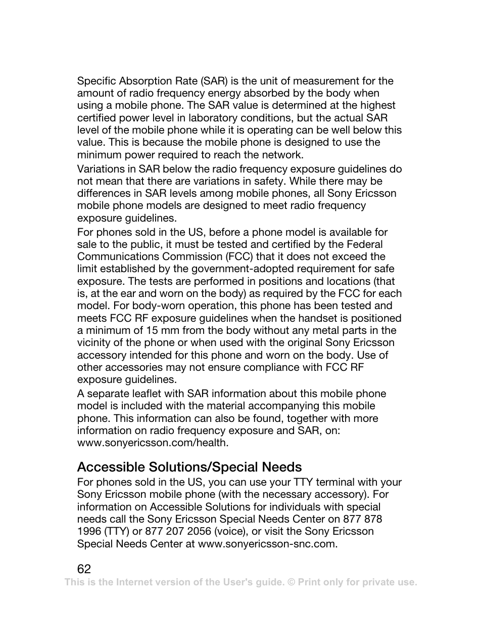 Sony Ericsson J120 User Manual | Page 63 / 74