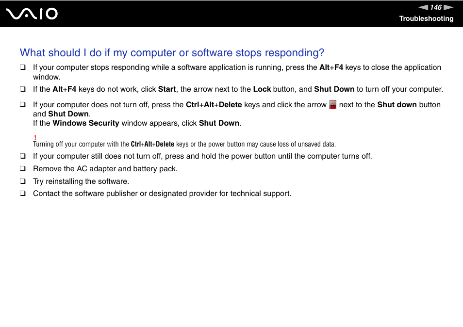 Sony Ericsson VGN-AR500 User Manual | Page 146 / 206