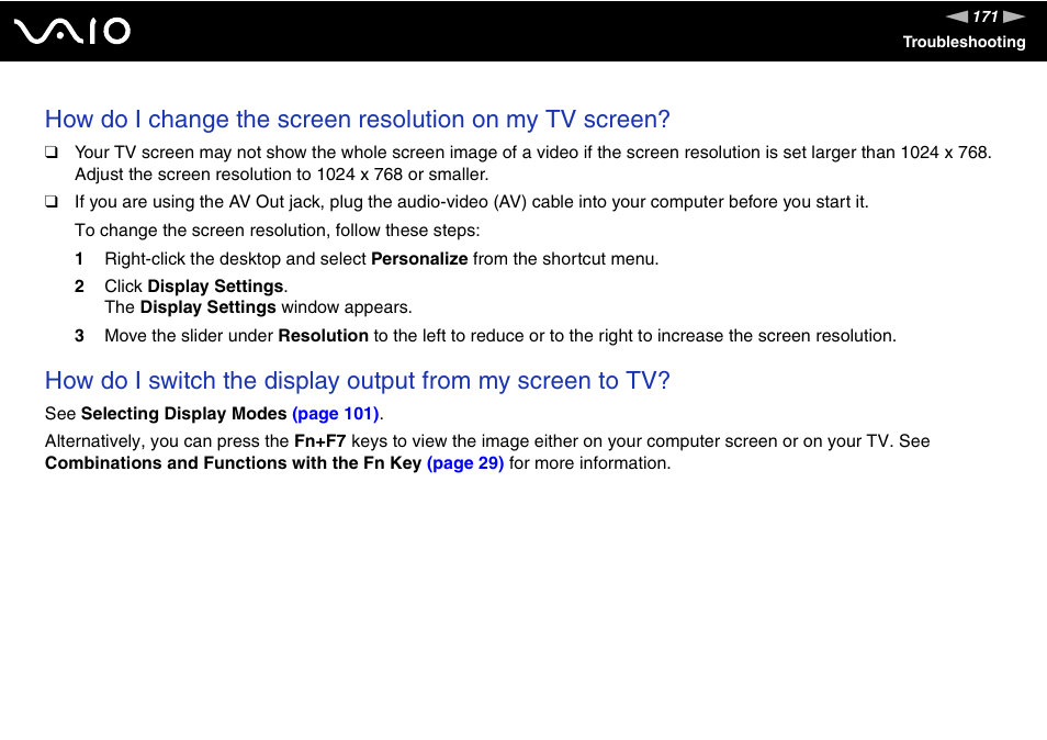 Sony Ericsson VGN-AR500 User Manual | Page 171 / 206