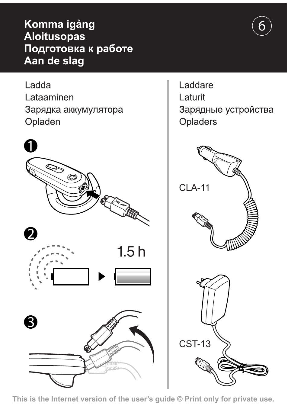 Sony Ericsson HBH-602 User Manual | Page 7 / 36