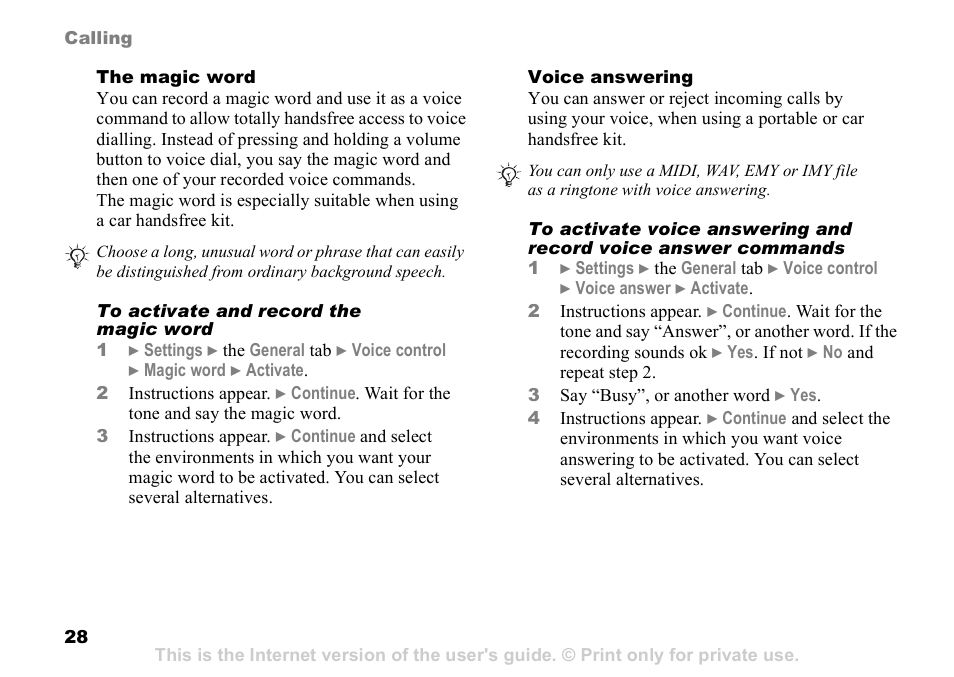 Sony Ericsson D750i User Manual | Page 28 / 101