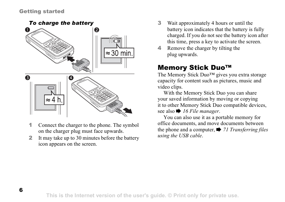 Sony Ericsson D750i User Manual | Page 6 / 101