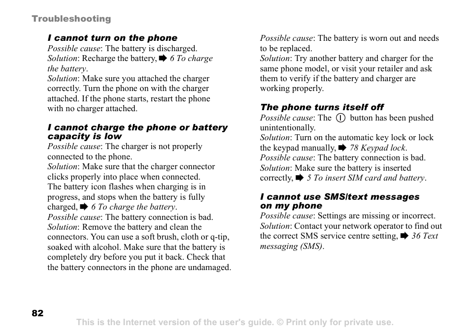 Sony Ericsson D750i User Manual | Page 82 / 101