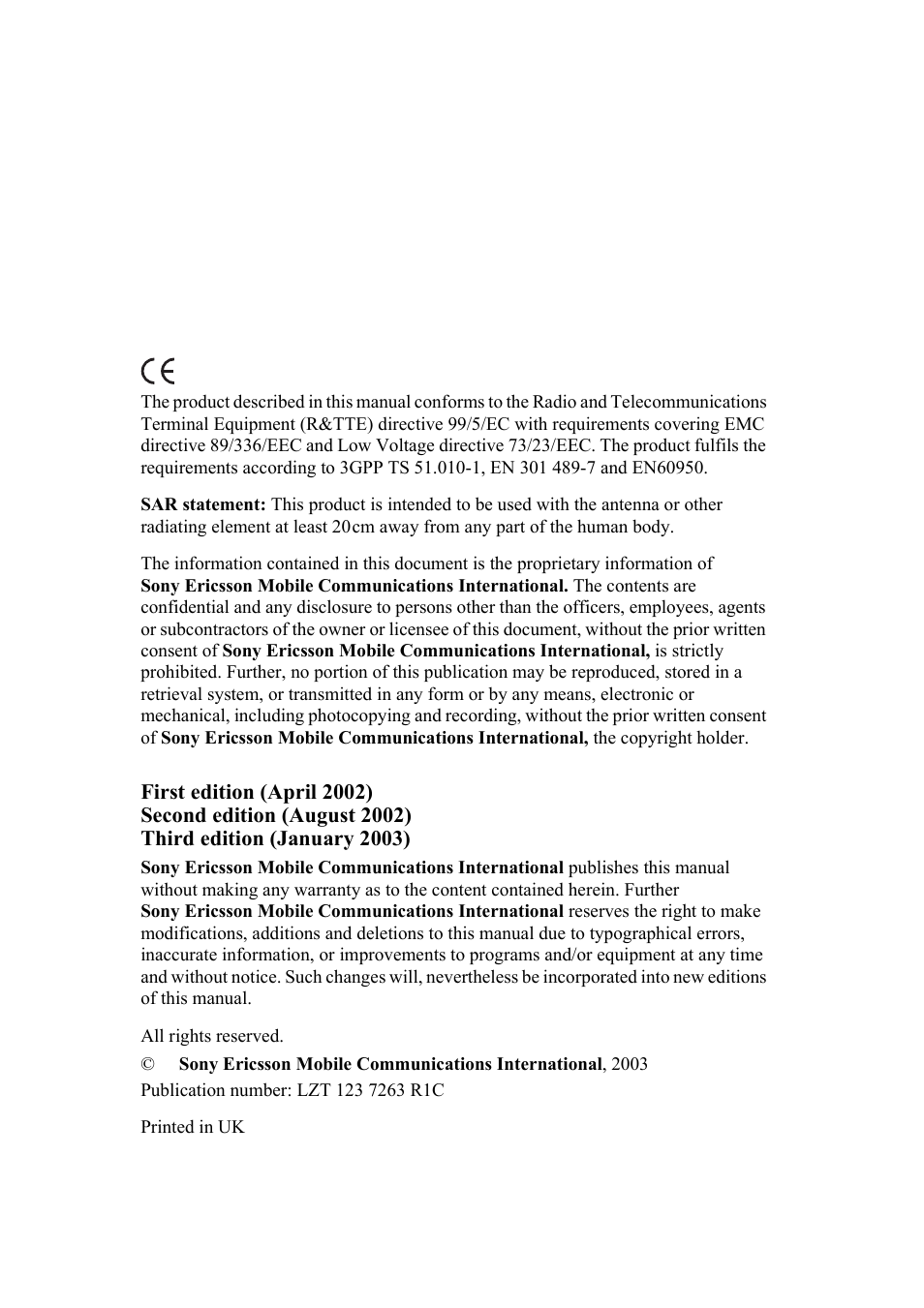 Sony Ericsson GM47 User Manual | Page 2 / 338