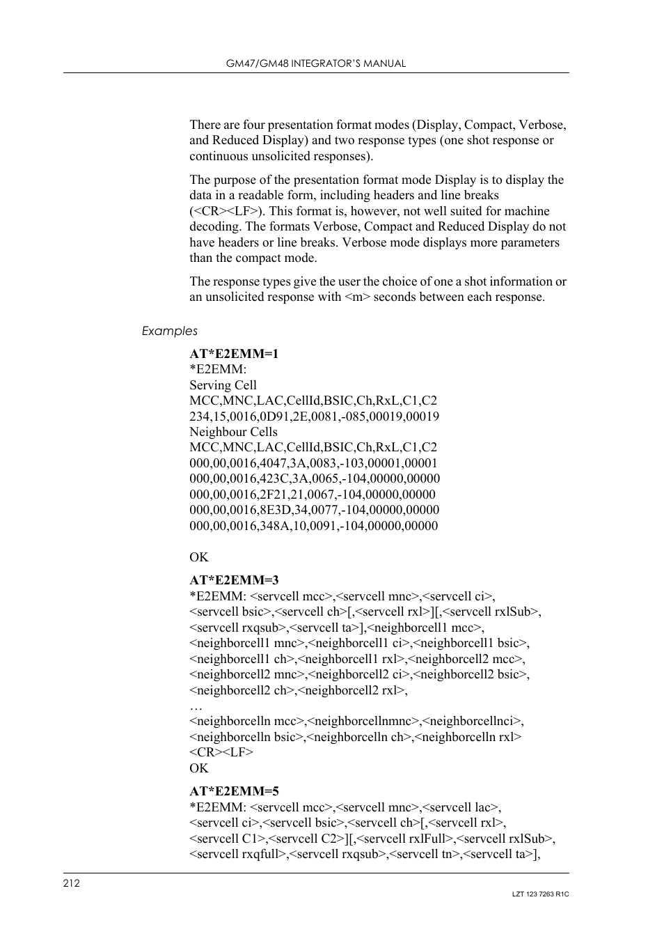 Examples | Sony Ericsson GM47 User Manual | Page 212 / 338