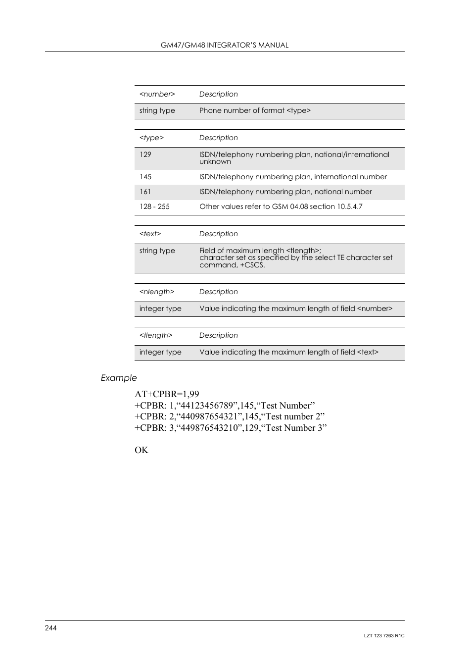 Example | Sony Ericsson GM47 User Manual | Page 244 / 338