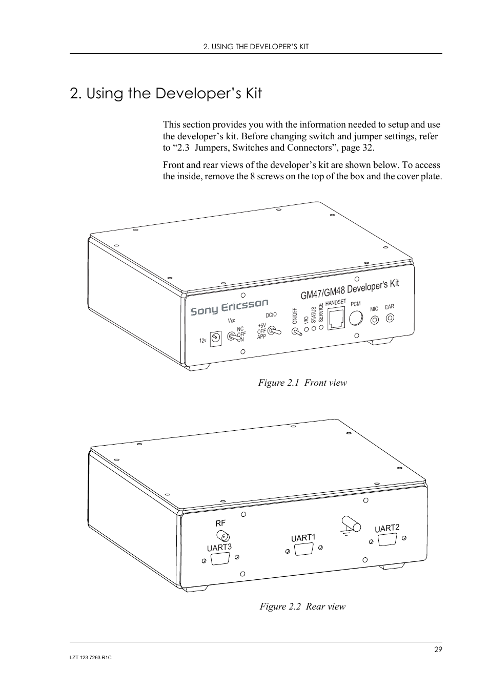 Using the developer’s kit, Gm47/gm48 developer's kit | Sony Ericsson GM47 User Manual | Page 29 / 338