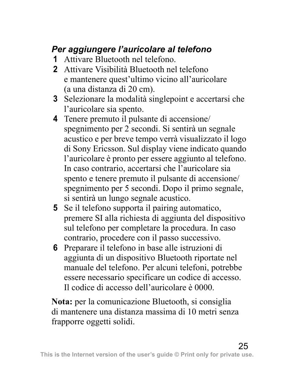 Sony Ericsson Bluetooth HBH-DS970 User Manual | Page 26 / 70