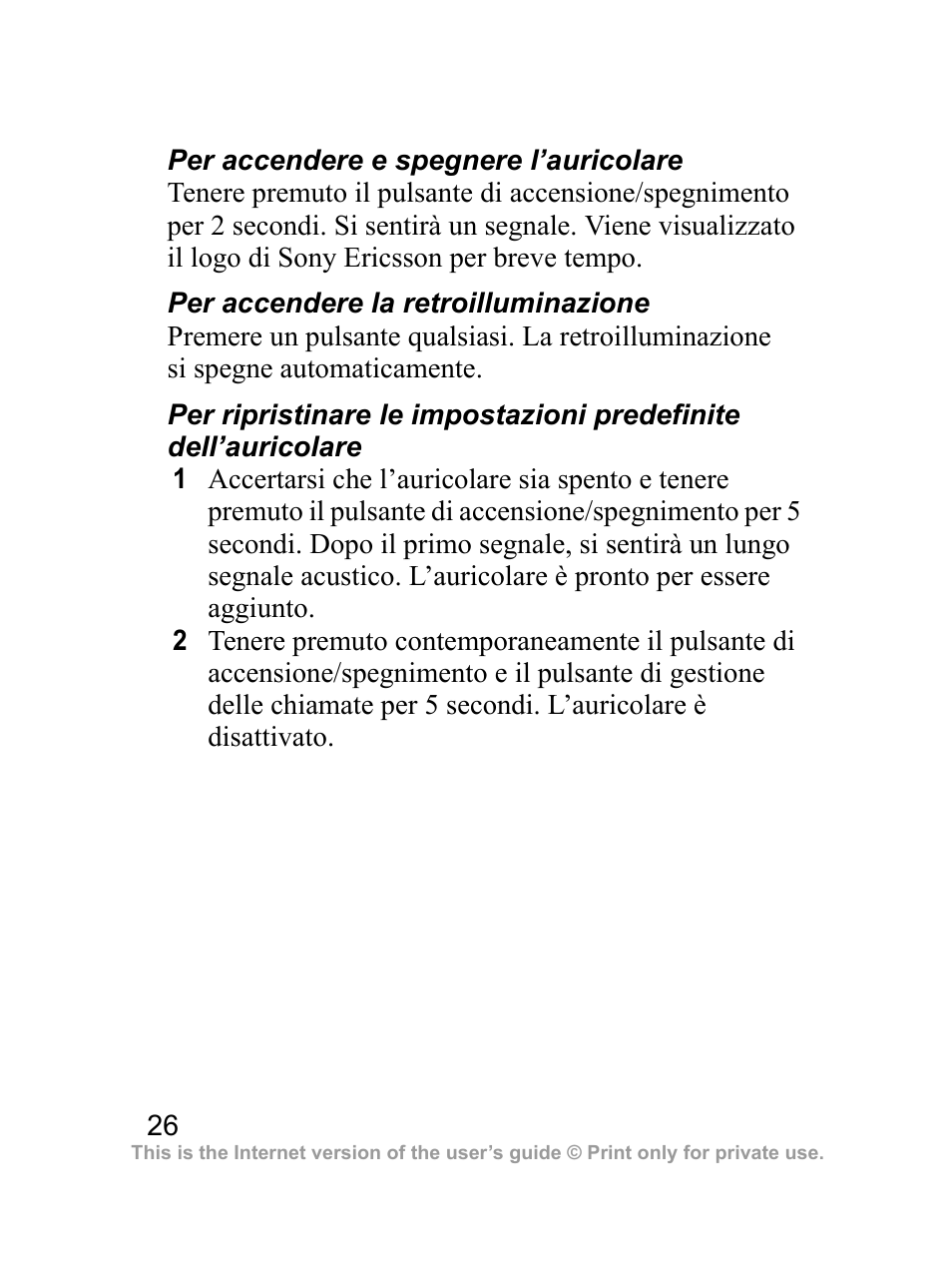 Sony Ericsson Bluetooth HBH-DS970 User Manual | Page 27 / 70