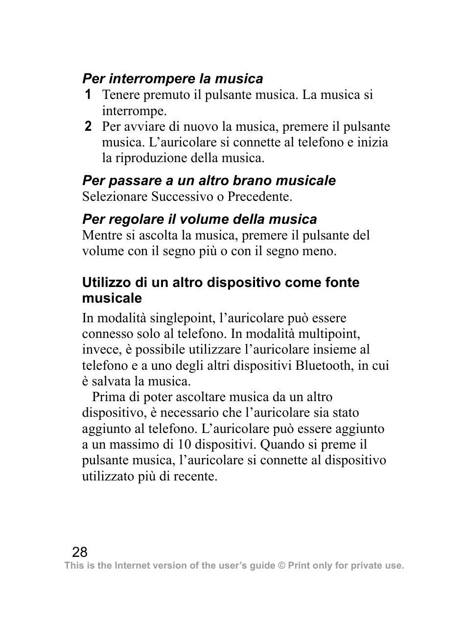 Sony Ericsson Bluetooth HBH-DS970 User Manual | Page 29 / 70