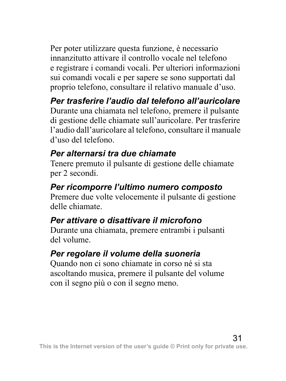 Sony Ericsson Bluetooth HBH-DS970 User Manual | Page 32 / 70