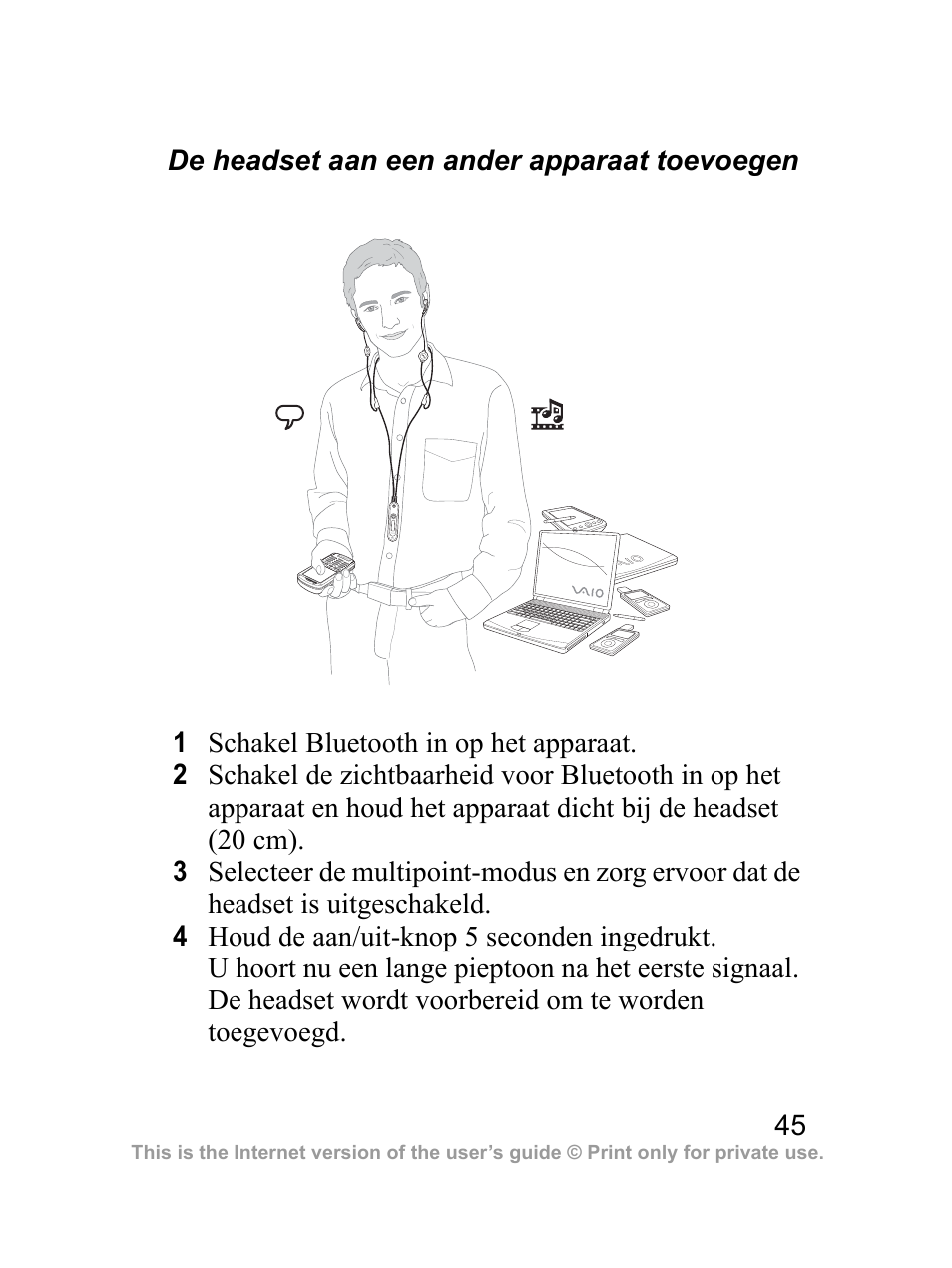Sony Ericsson Bluetooth HBH-DS970 User Manual | Page 46 / 70