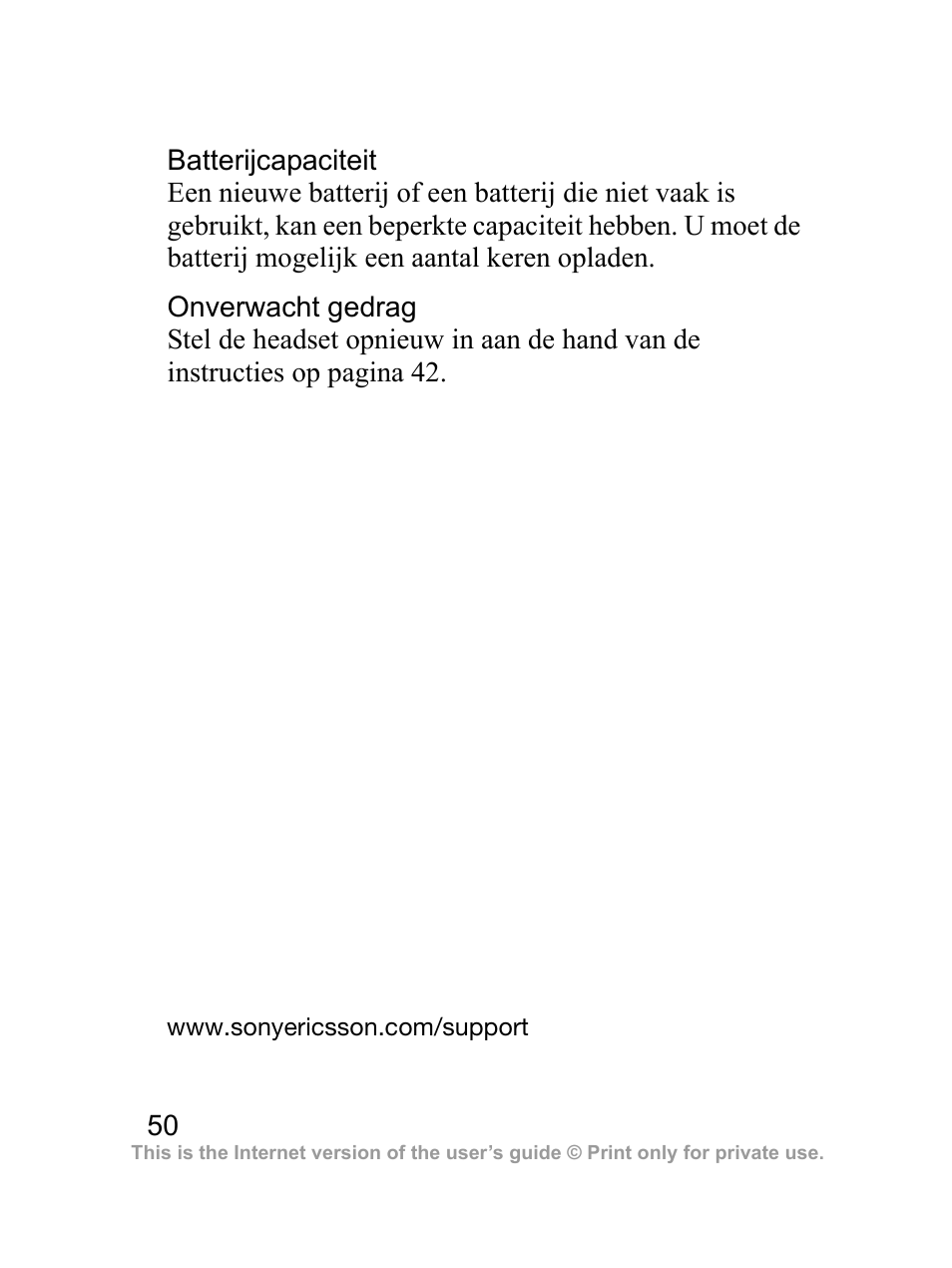 Sony Ericsson Bluetooth HBH-DS970 User Manual | Page 51 / 70