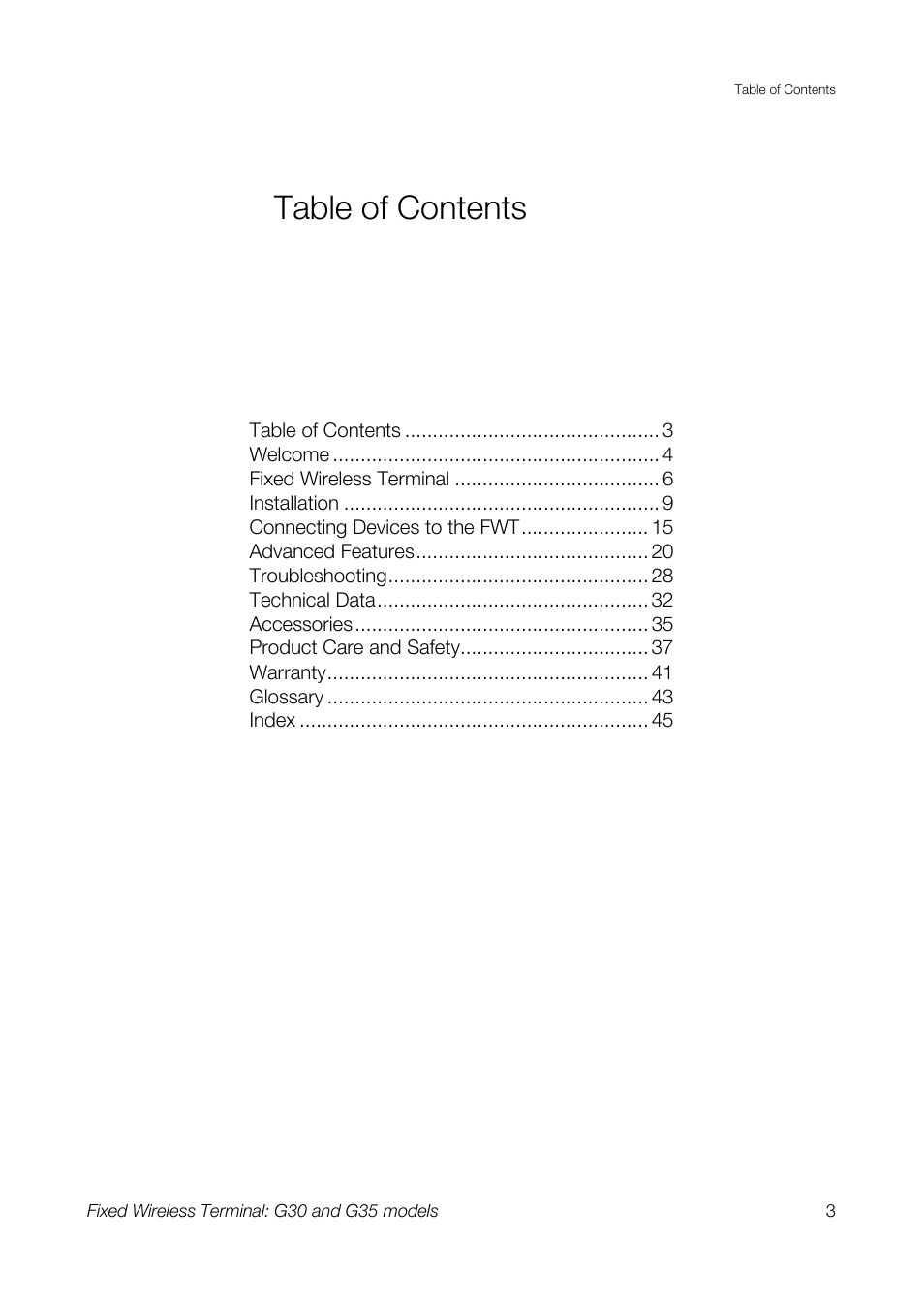 Sony Ericsson G30 User Manual | Page 3 / 48