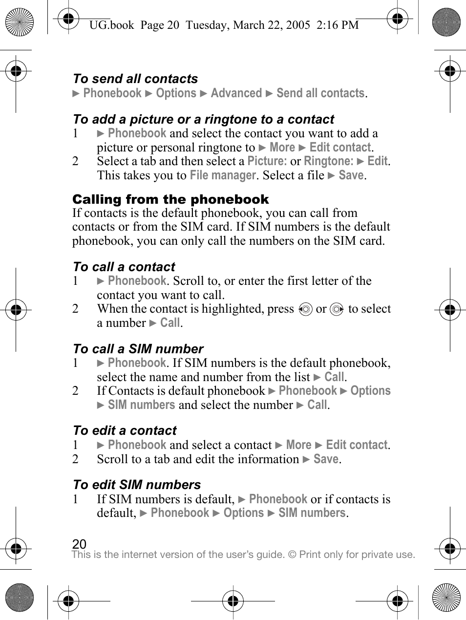 Sony Ericsson K300a User Manual | Page 22 / 85