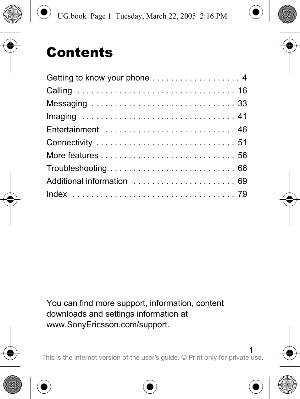 Sony Ericsson K300a User Manual | Page 3 / 85