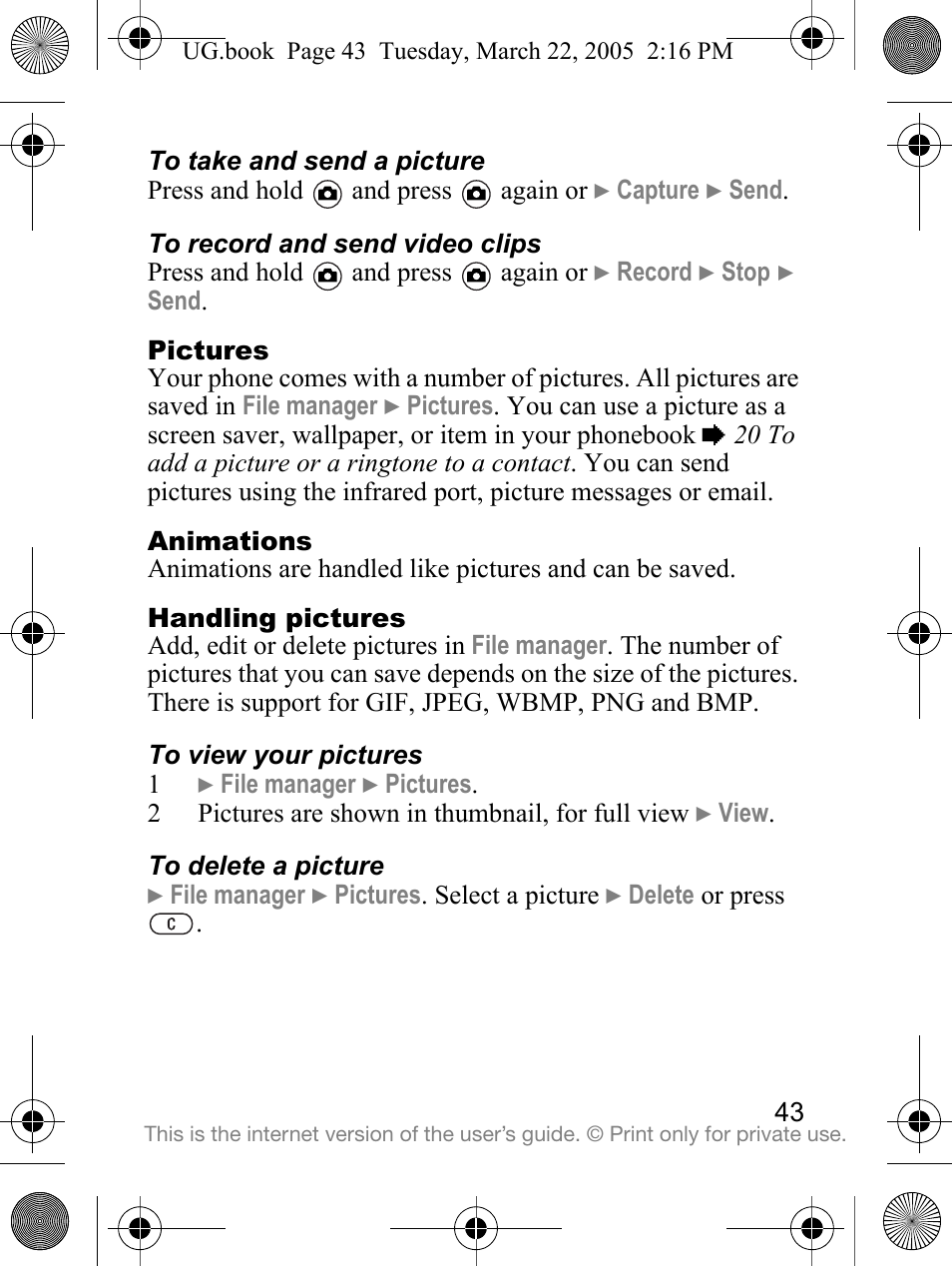 Sony Ericsson K300a User Manual | Page 45 / 85