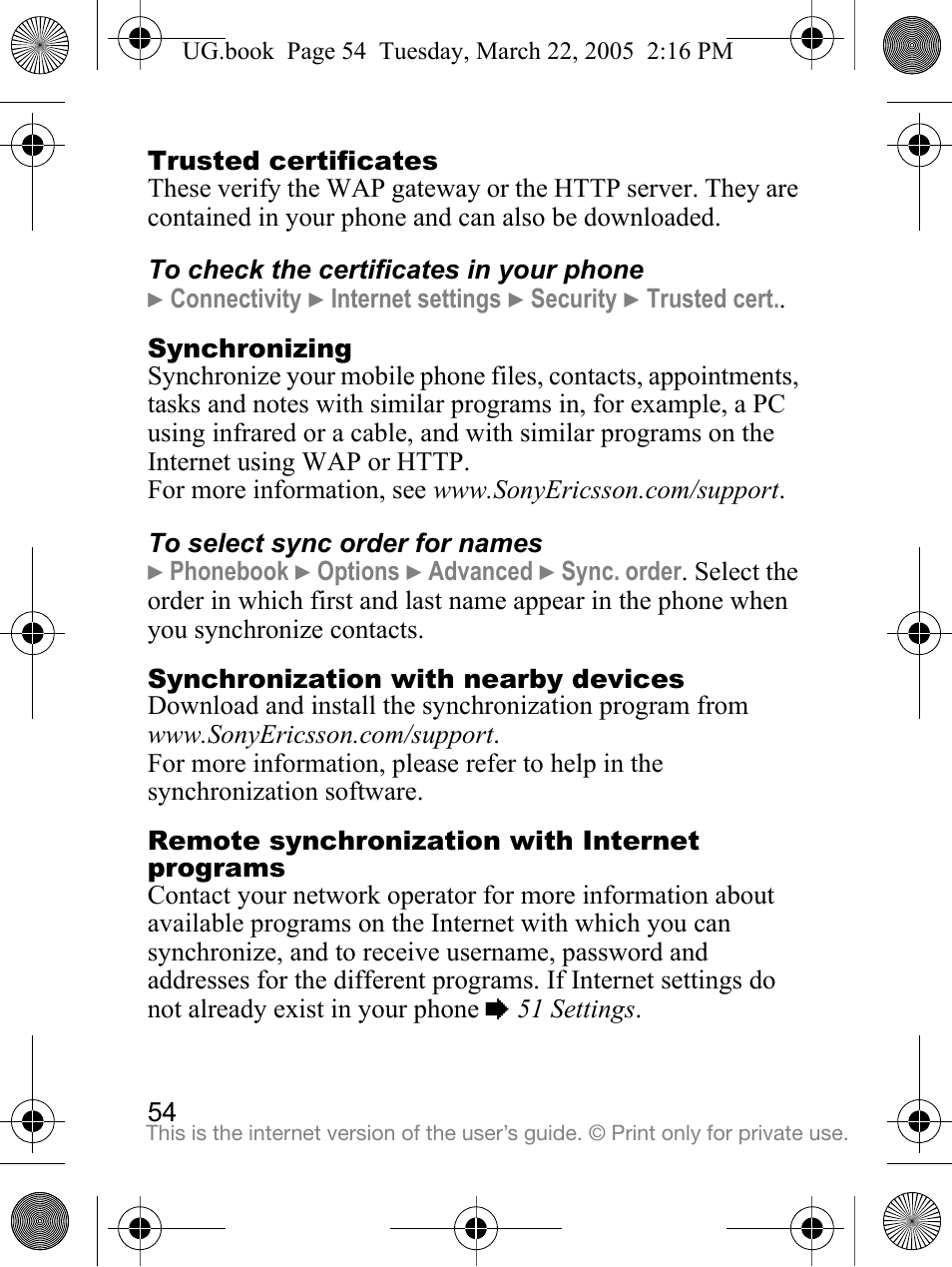 Sony Ericsson K300a User Manual | Page 56 / 85