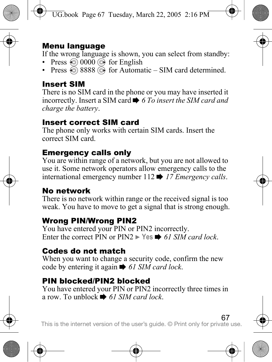 Sony Ericsson K300a User Manual | Page 69 / 85