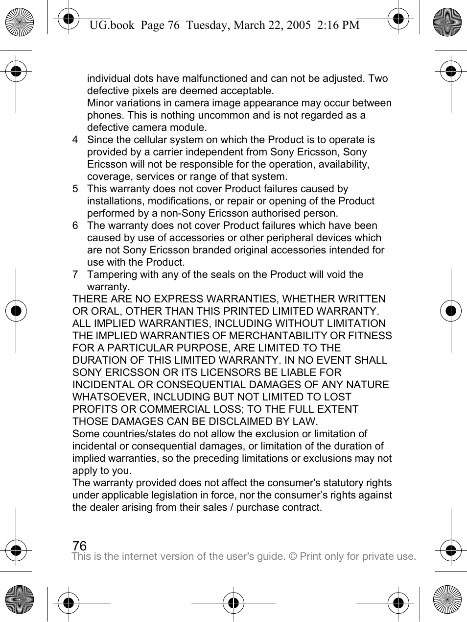 Sony Ericsson K300a User Manual | Page 78 / 85