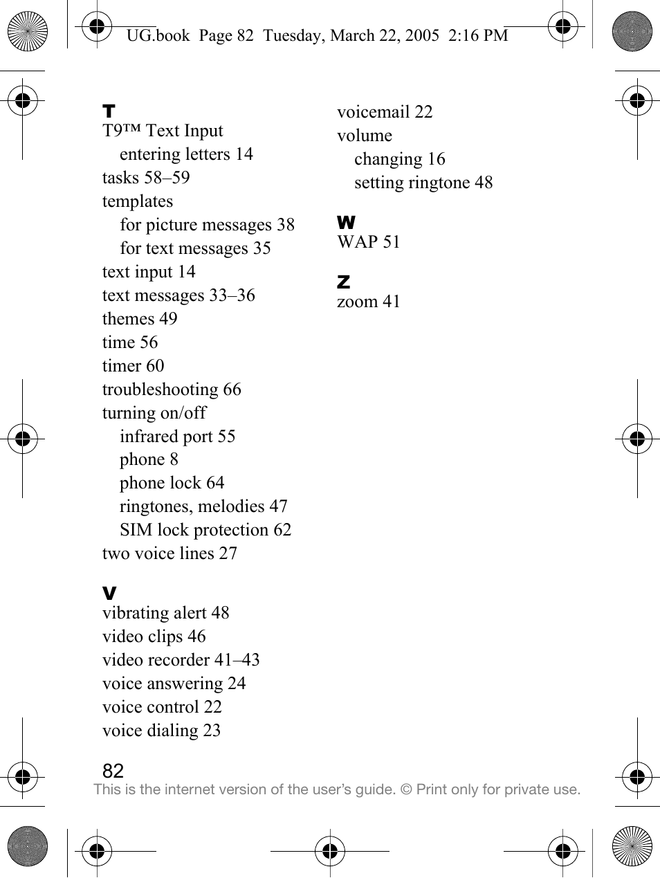 Sony Ericsson K300a User Manual | Page 84 / 85