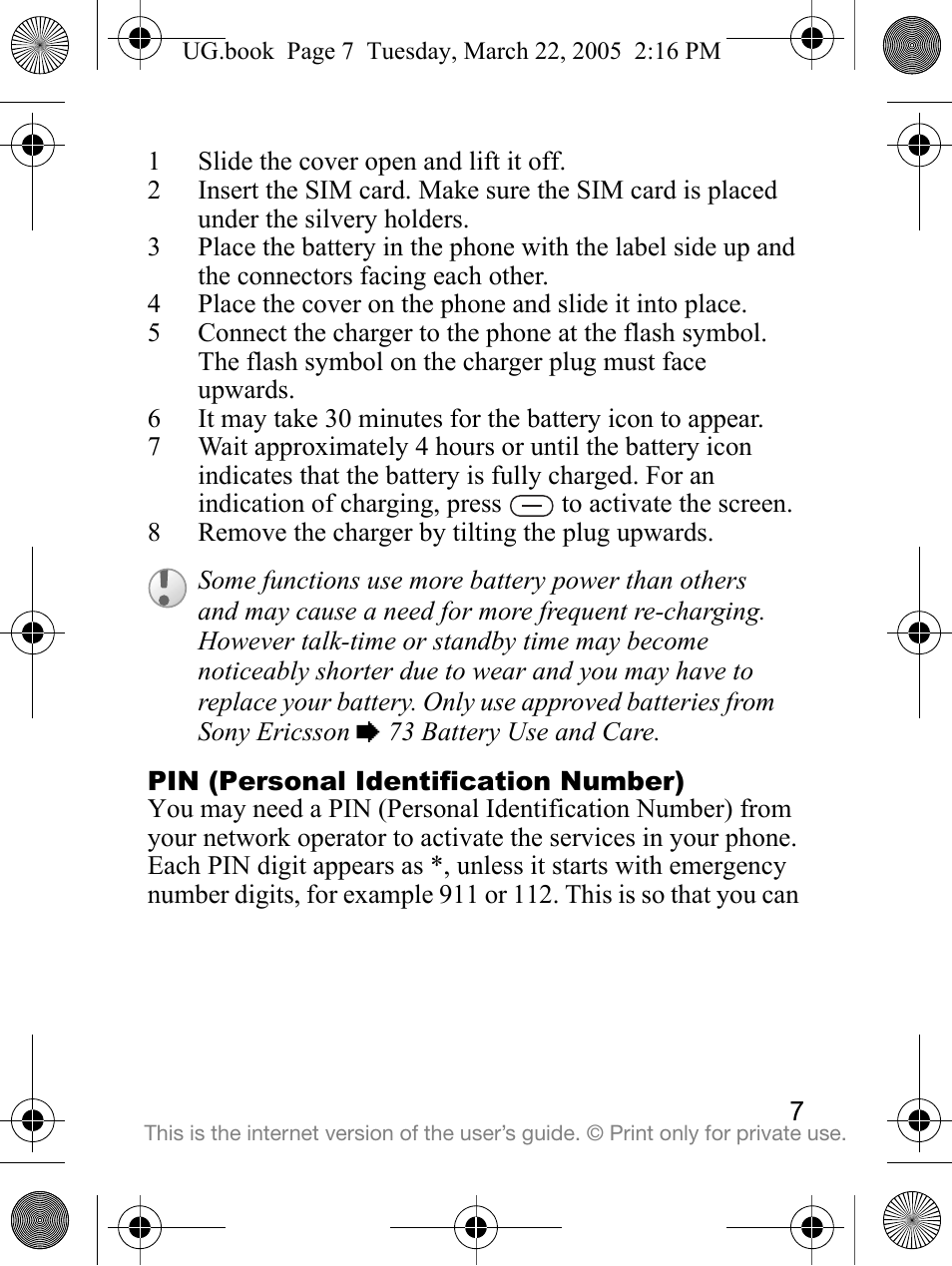 Sony Ericsson K300a User Manual | Page 9 / 85