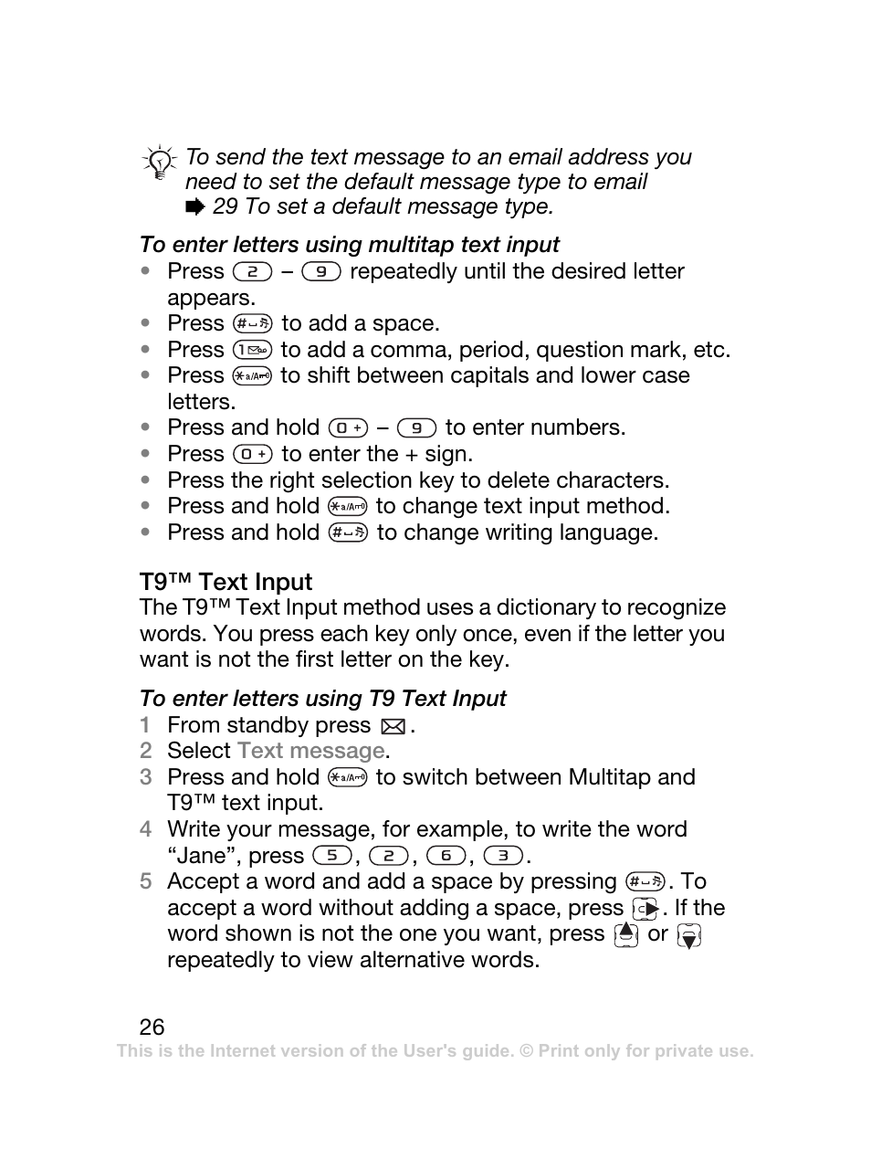 Sony Ericsson K220 User Manual | Page 26 / 79