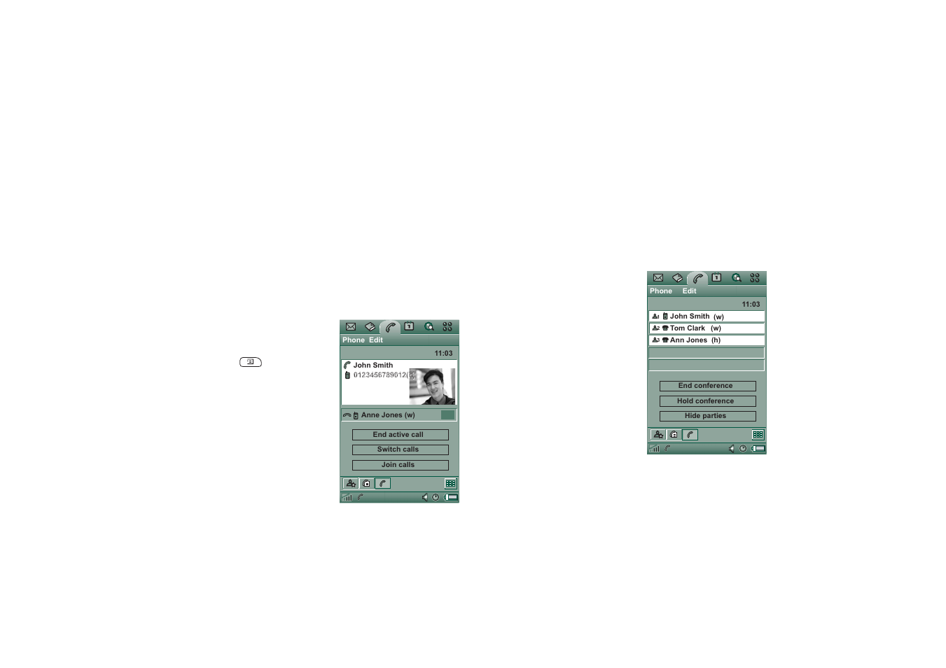 Handling two or more calls, Conference calls | Sony Ericsson P908 User Manual | Page 49 / 200