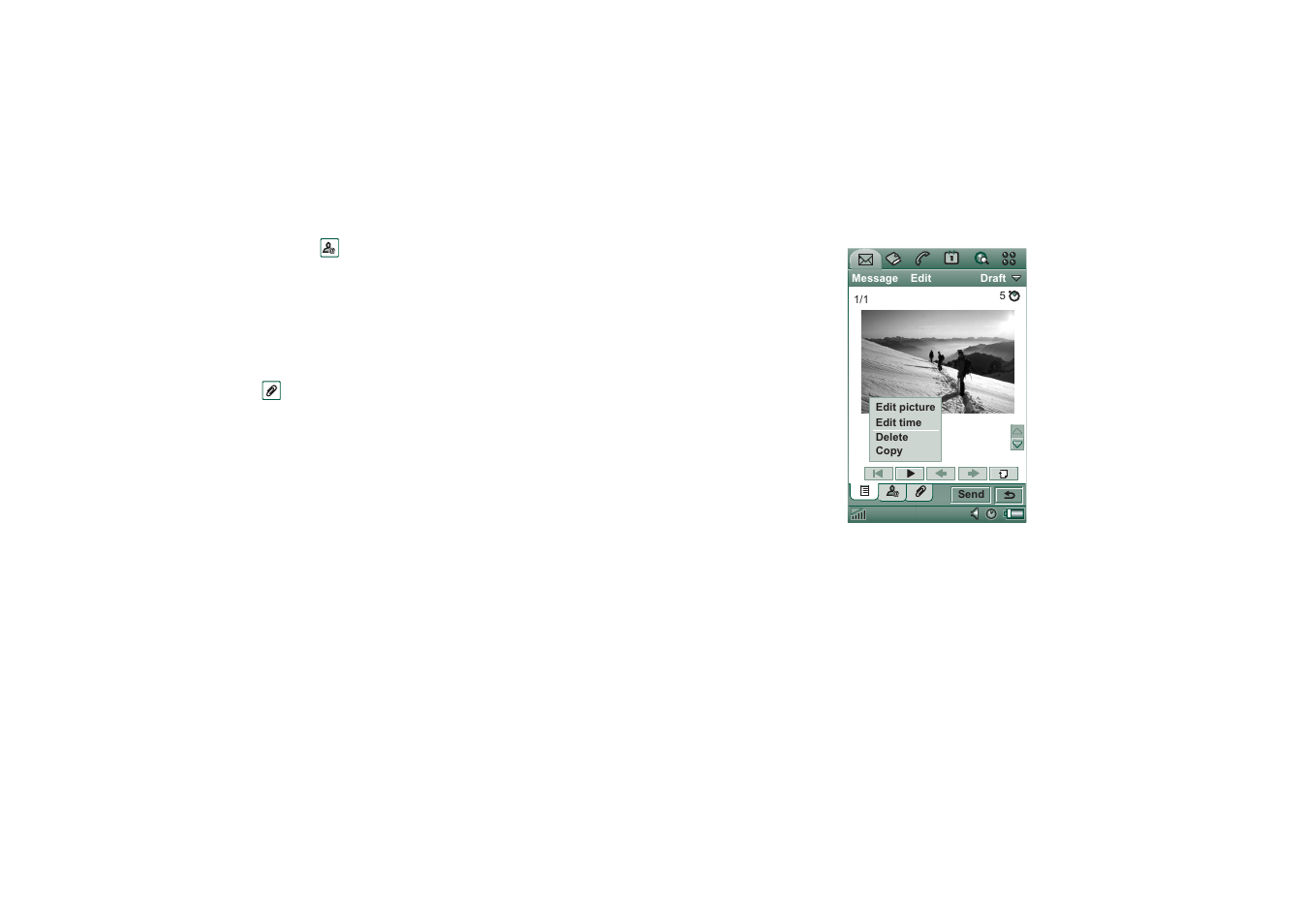 Editing multimedia messages | Sony Ericsson P908 User Manual | Page 92 / 200