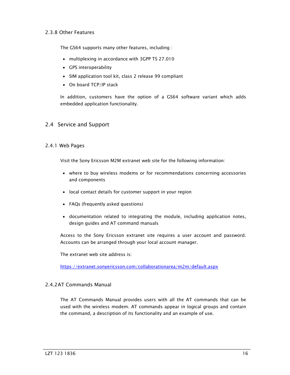 Sony Ericsson GS64 User Manual | Page 16 / 92