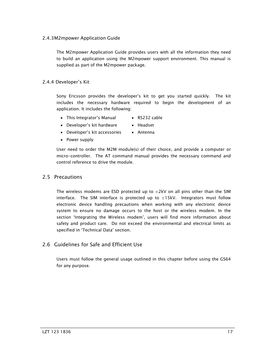 Sony Ericsson GS64 User Manual | Page 17 / 92