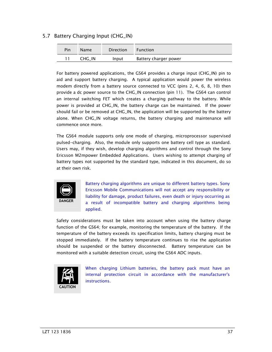 Sony Ericsson GS64 User Manual | Page 37 / 92