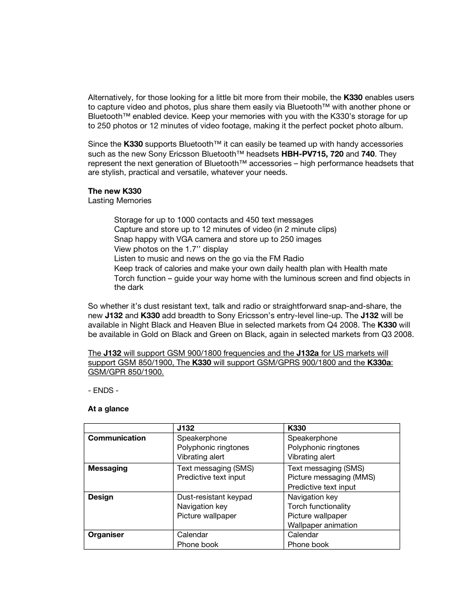 Sony Ericsson J132 User Manual | Page 2 / 4