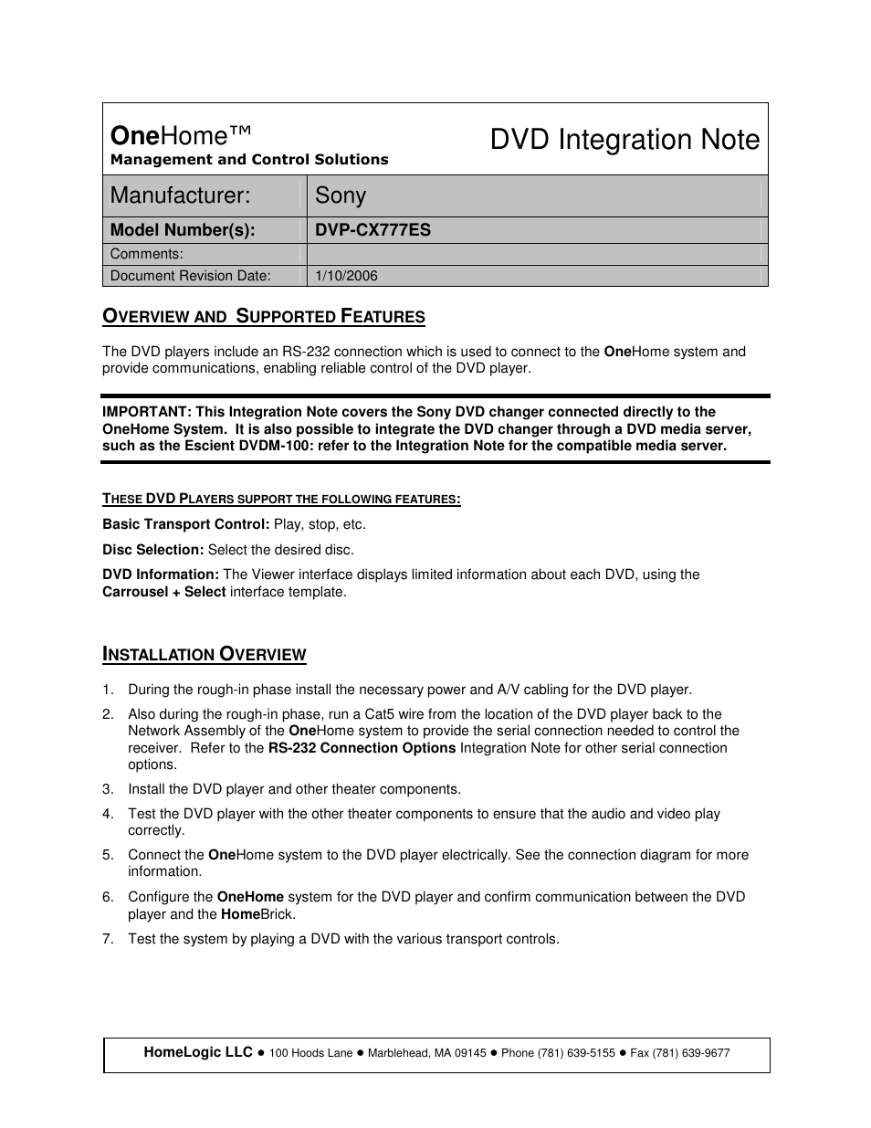 Sony Ericsson DVP-CX777ES User Manual | 4 pages