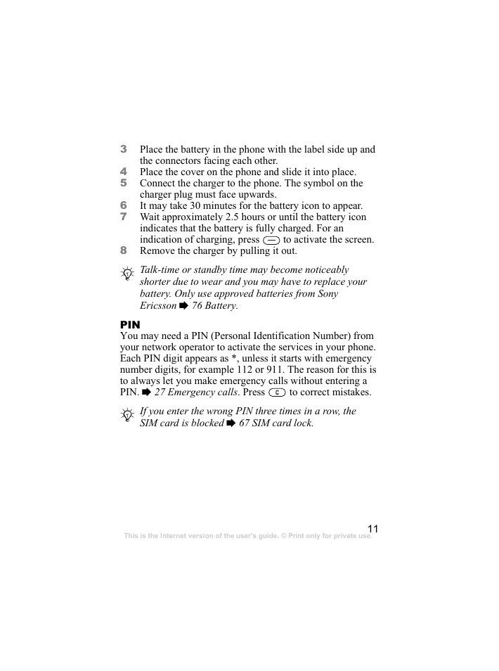 Sony Ericsson k310c User Manual | Page 12 / 90