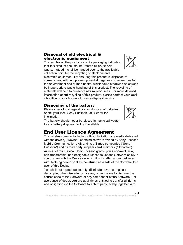 Sony Ericsson k310c User Manual | Page 80 / 90