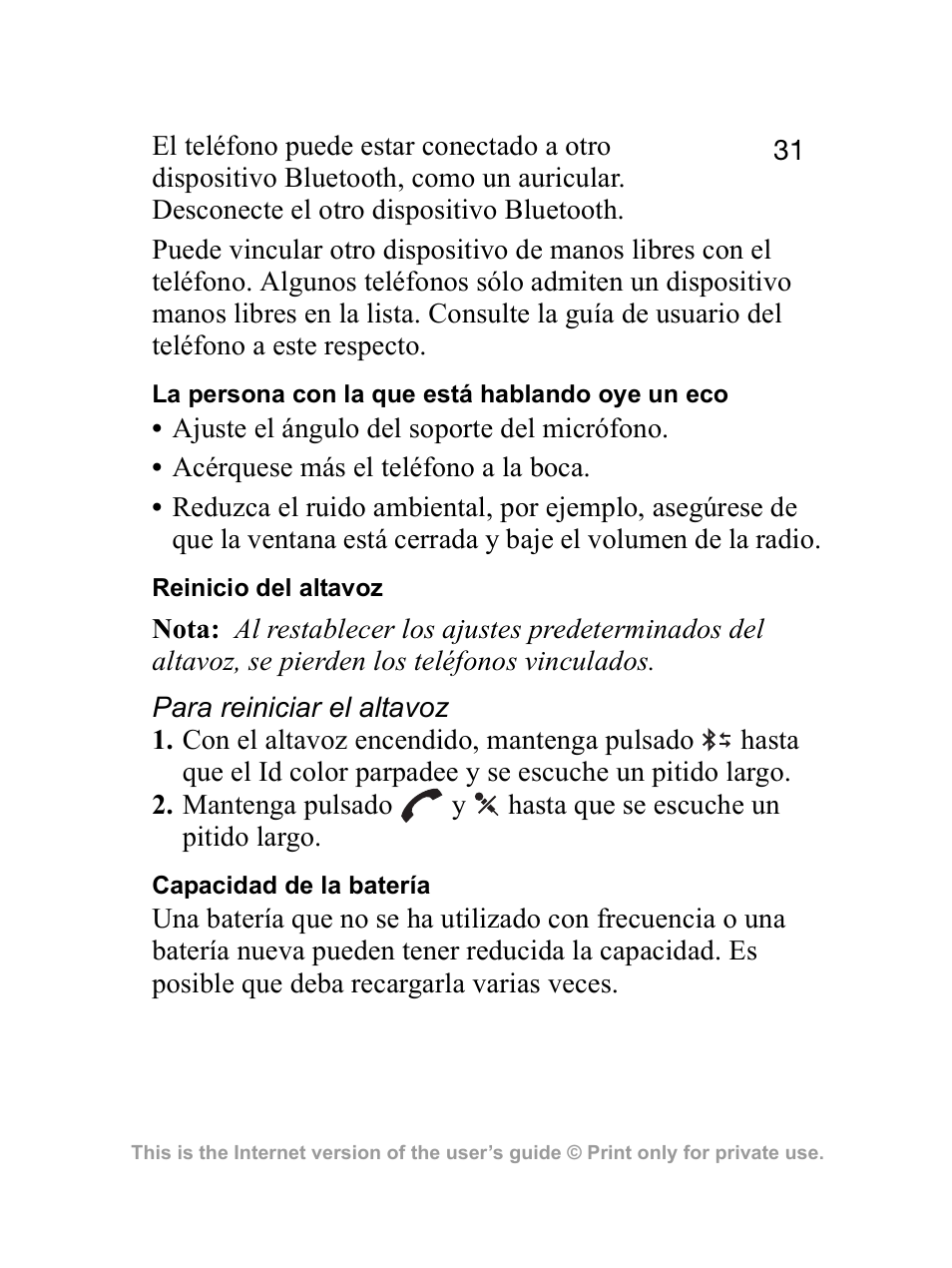 Sony Ericsson HCB-100 User Manual | Page 31 / 35