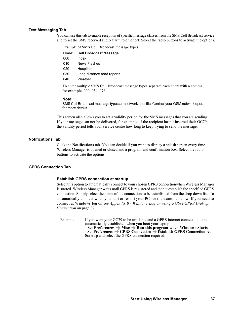 Sony Ericsson GC79 User Manual | Page 37 / 93