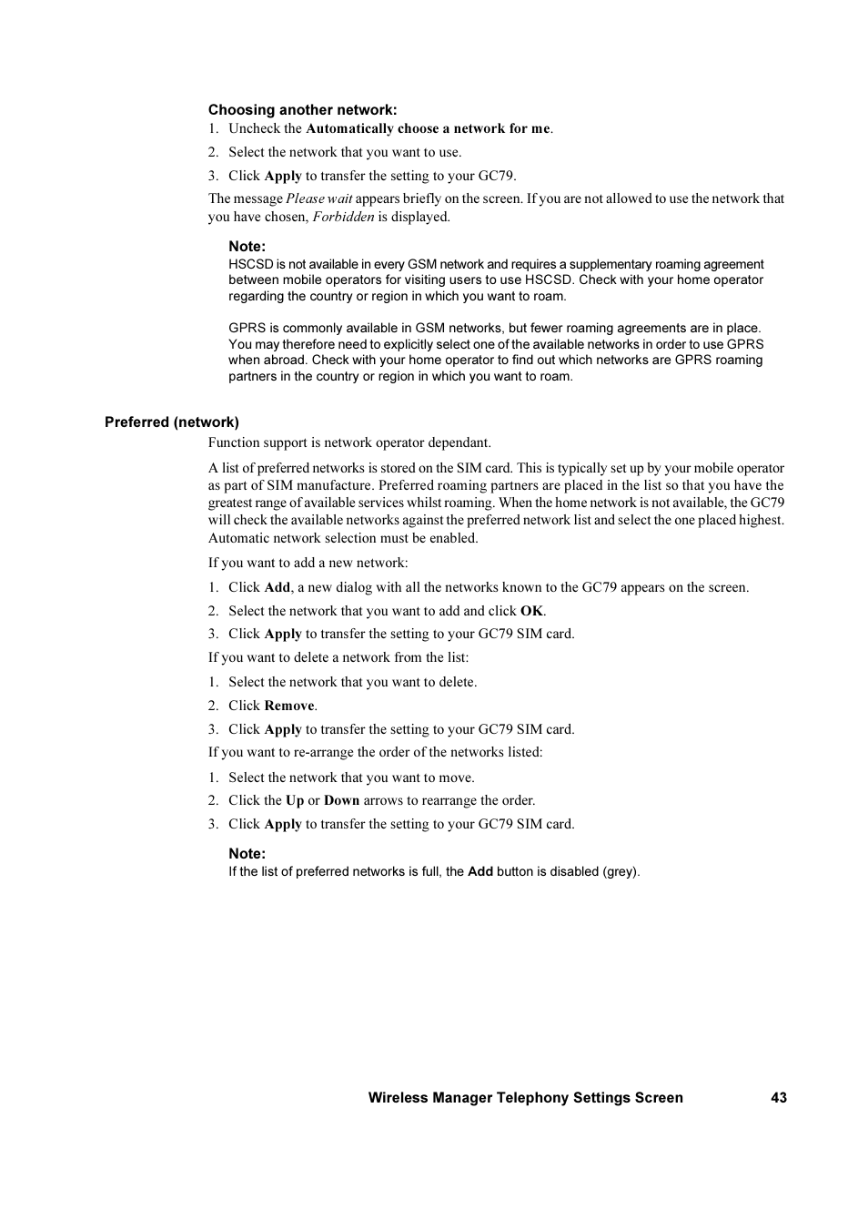 Sony Ericsson GC79 User Manual | Page 43 / 93