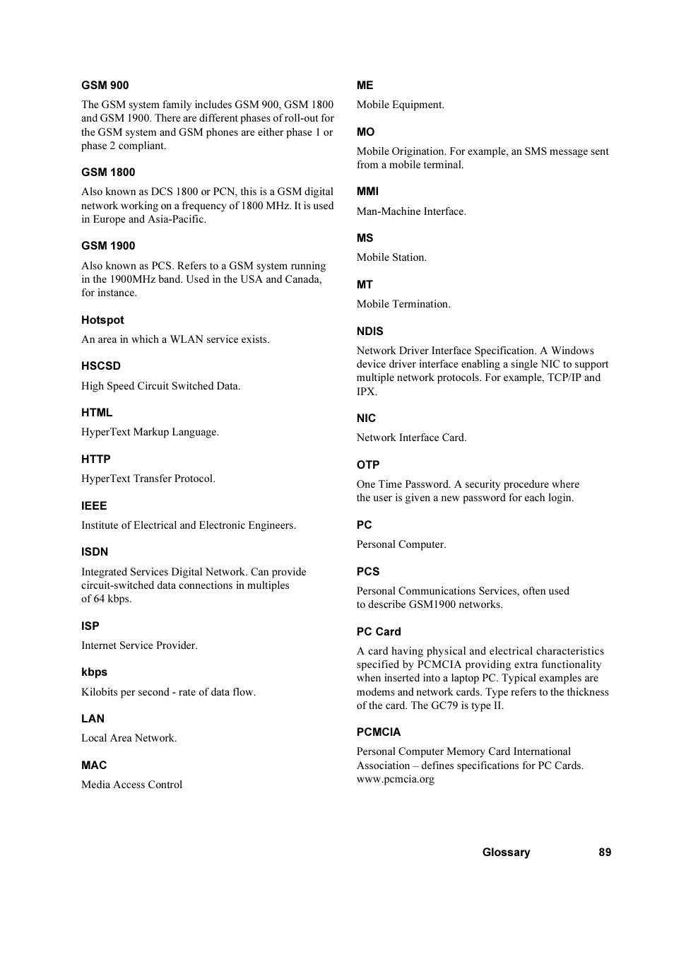 Sony Ericsson GC79 User Manual | Page 89 / 93