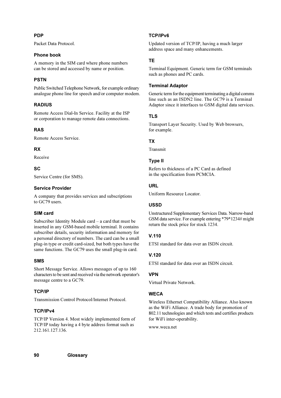 Sony Ericsson GC79 User Manual | Page 90 / 93