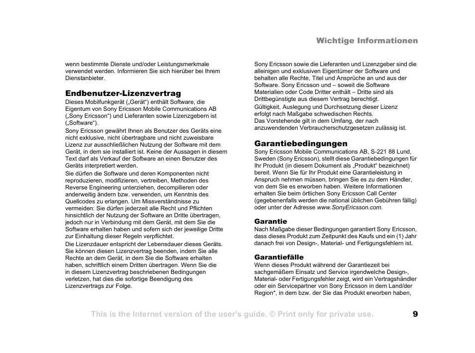 Sony Ericsson HCB-700 User Manual | Page 9 / 81