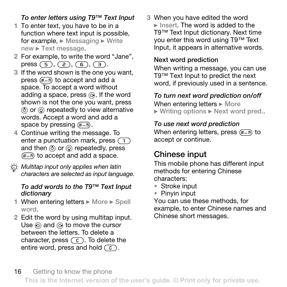 Sony Ericsson K800i User Manual | Page 16 / 105