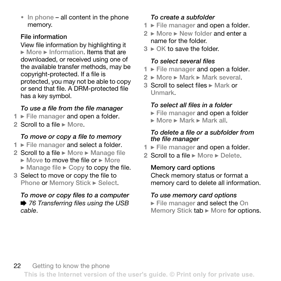 Sony Ericsson K800i User Manual | Page 22 / 105