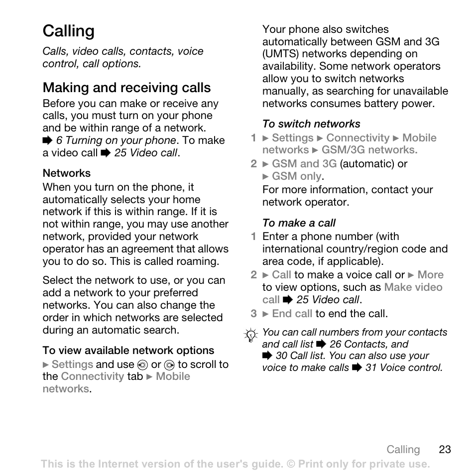 Sony Ericsson K800i User Manual | Page 23 / 105