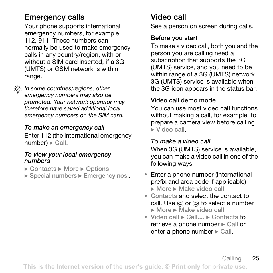 Sony Ericsson K800i User Manual | Page 25 / 105