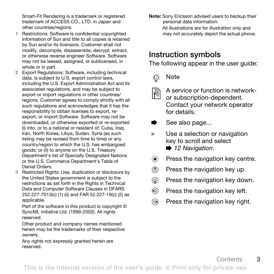 Sony Ericsson K800i User Manual | Page 3 / 105