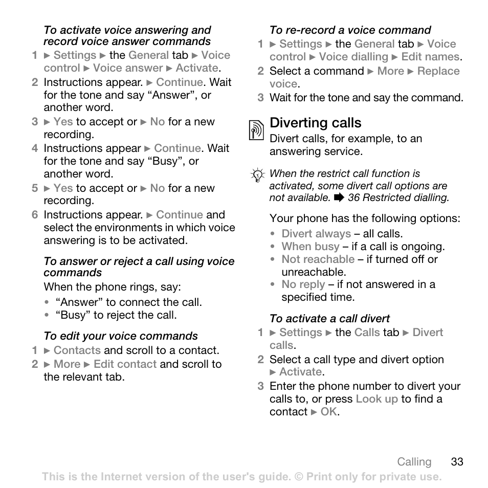 Sony Ericsson K800i User Manual | Page 33 / 105