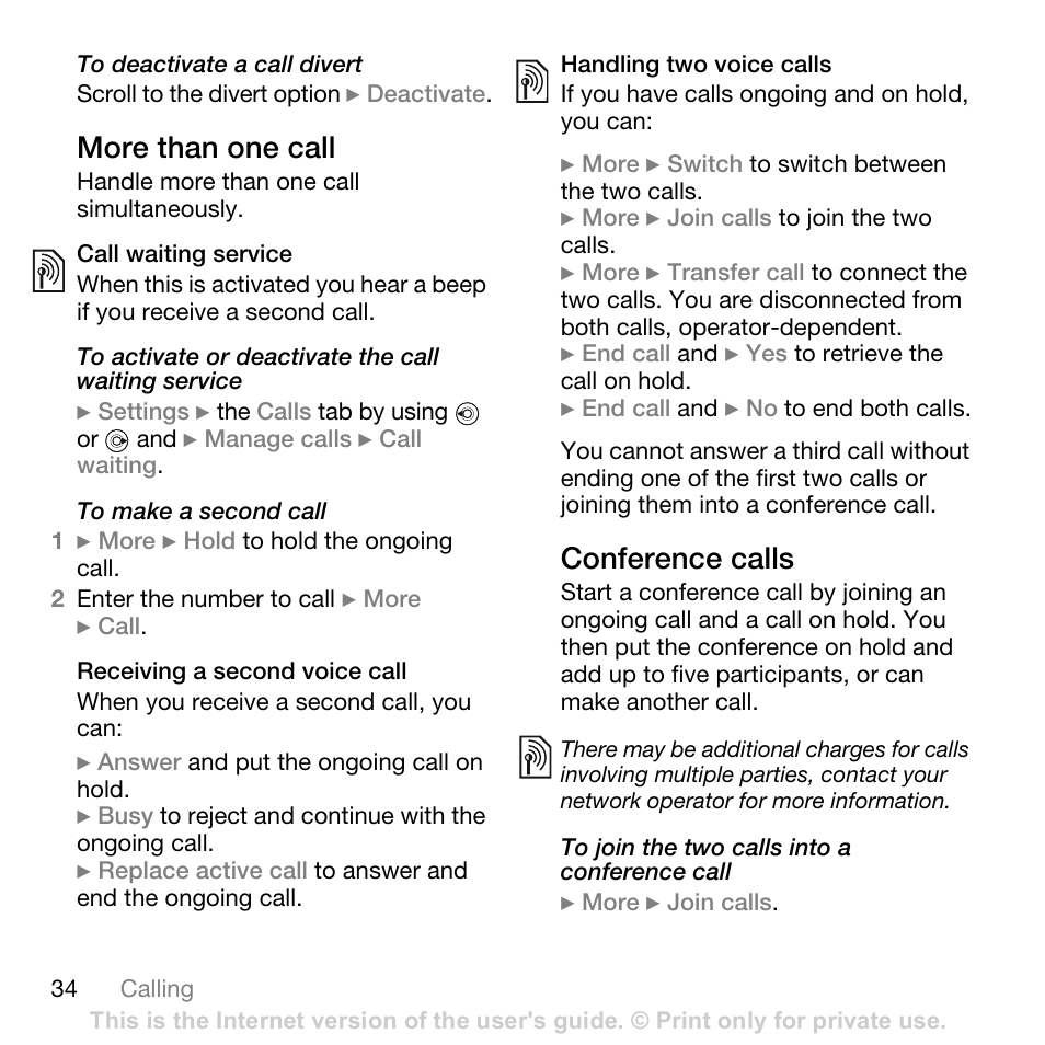 Sony Ericsson K800i User Manual | Page 34 / 105